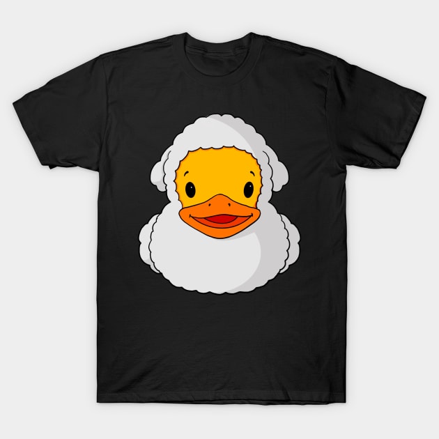 White Sheep Rubber Duck T-Shirt by Alisha Ober Designs